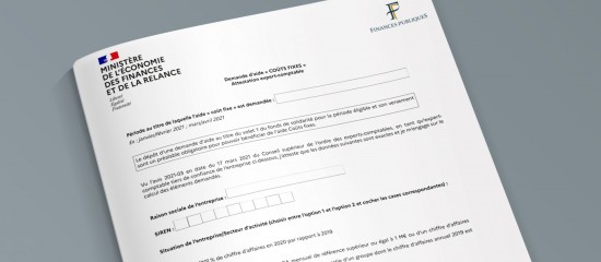 Aide &laquo;&nbsp;co&ucirc;ts fixes&nbsp;&raquo;&nbsp;: le formulaire pour la p&eacute;riode mars-avril est disponible